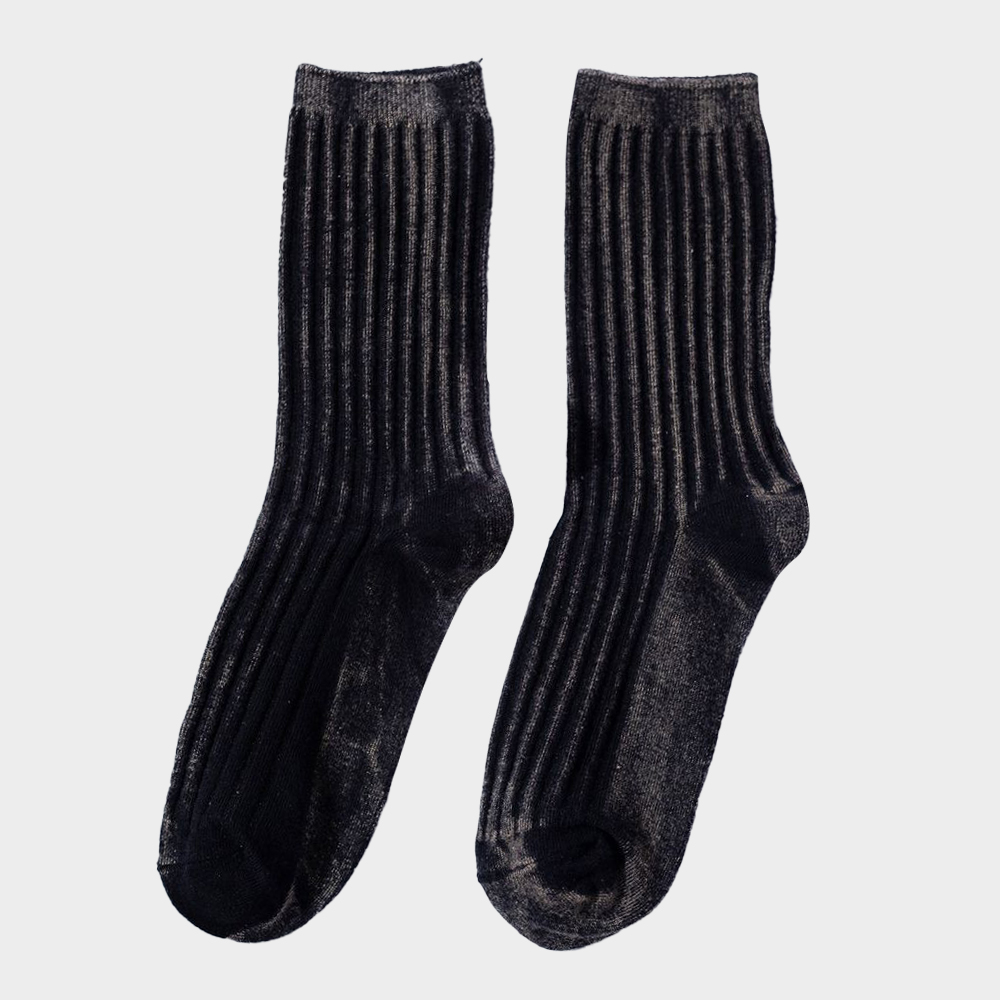 Men Ribbed Design Socks
