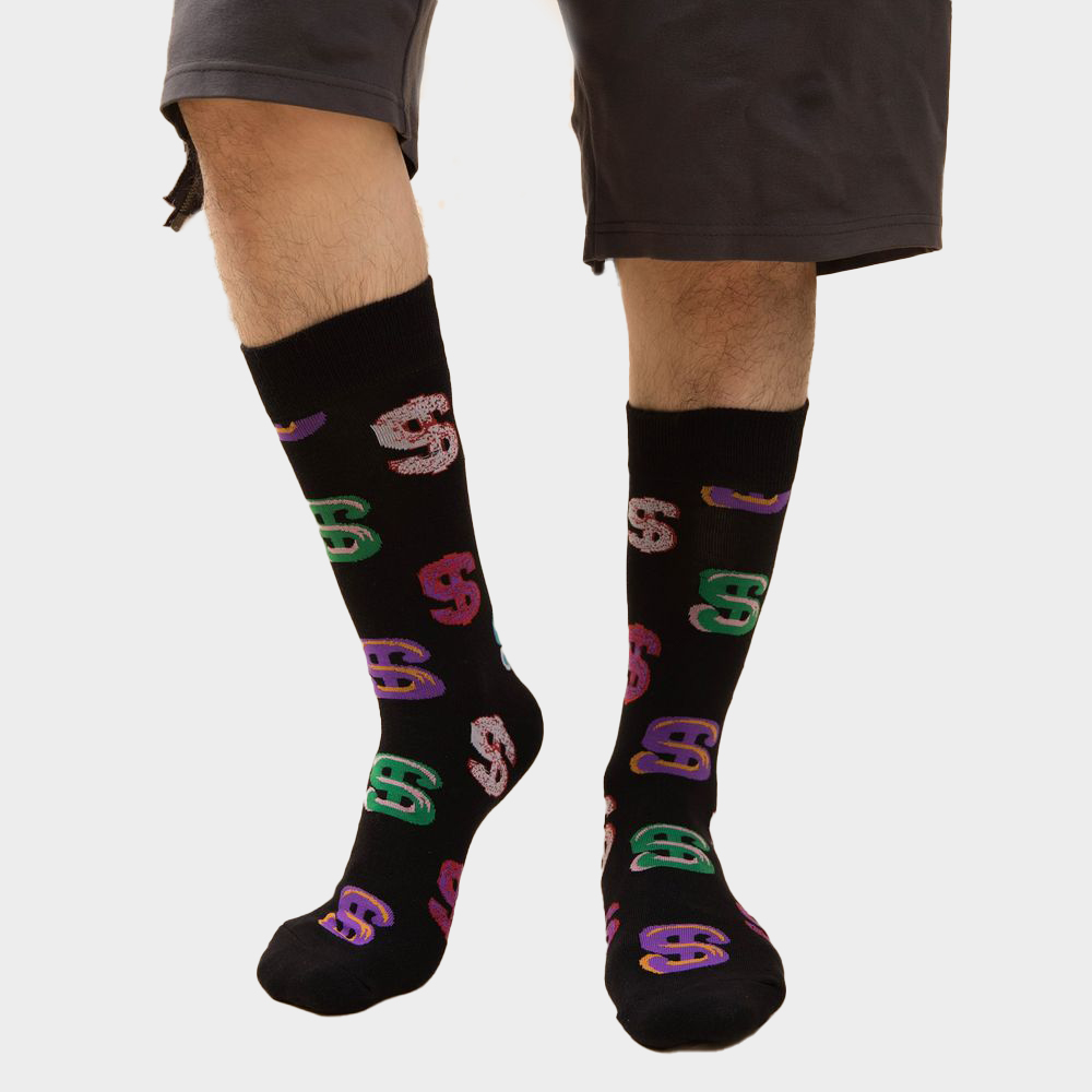 Men Dollar Sign Print Socks