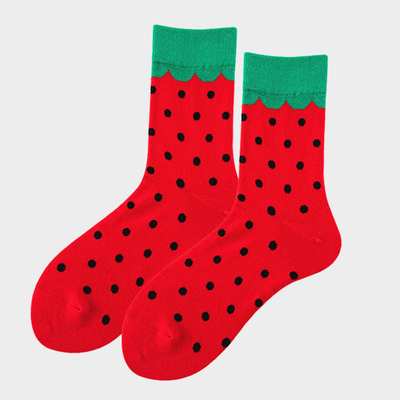 STRAWBERRY MISMATCHED SOCKS – PACK OF 2